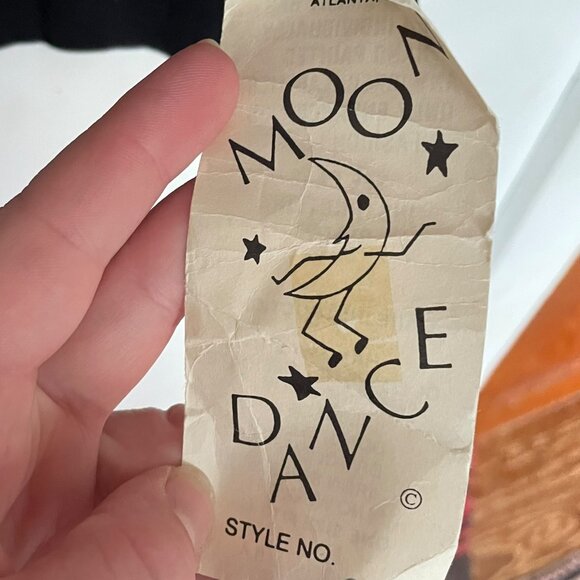 Vintage Deadstock 80s Moon Dance T Shirt One Size Black Western Cowgirl Sparkly - Picture 3 of 6